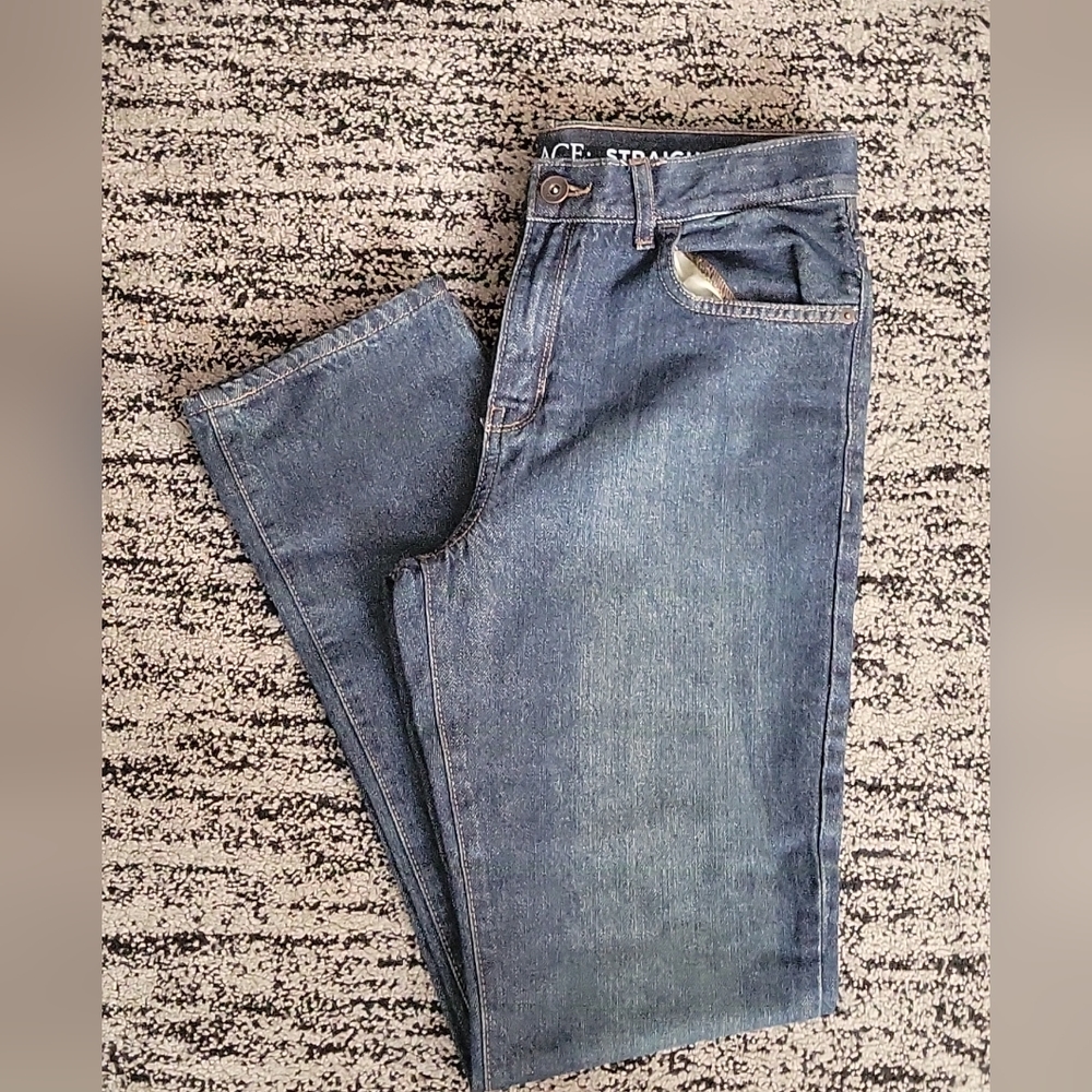 The Children's Place Blue Jeans Boys Size 16 Straight Leg Dry Indigo New